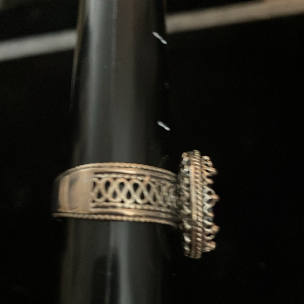 Amethyst and sterling silver ring - Picture 4 of 6